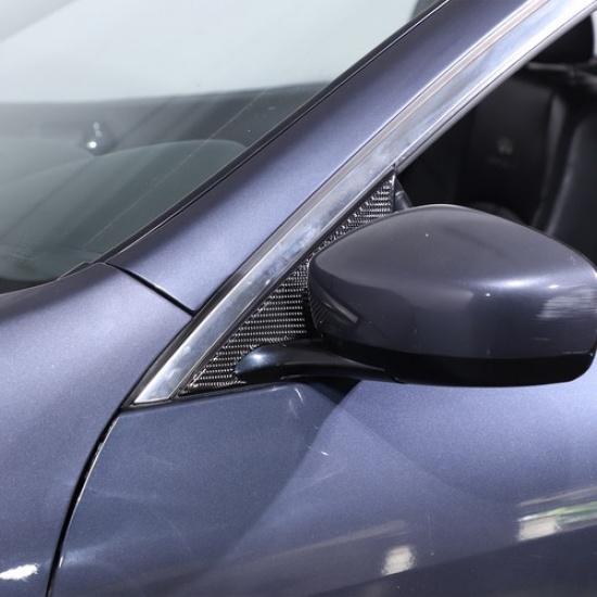 Carbon fiber Rear view Mirror Base Panel Trim Sticker For Infiniti G37 G35 07-13