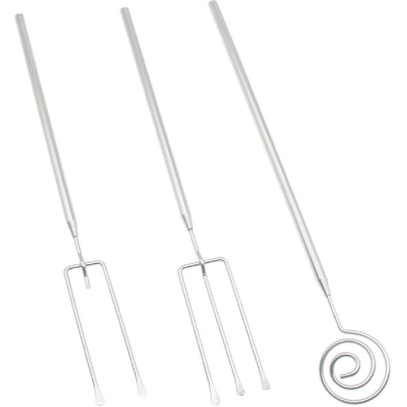 3 PCS Dipping Tool Stainless Steel Chocolate Drizzler Tool for Candy and Chocolate Cake Making