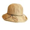 String bow sweet bucket hat beach eaves travel sun protection versatile light cloth hat summer