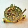 Vintage Collectible Item Brass Sundial Compass Working Designer For Best Gifts