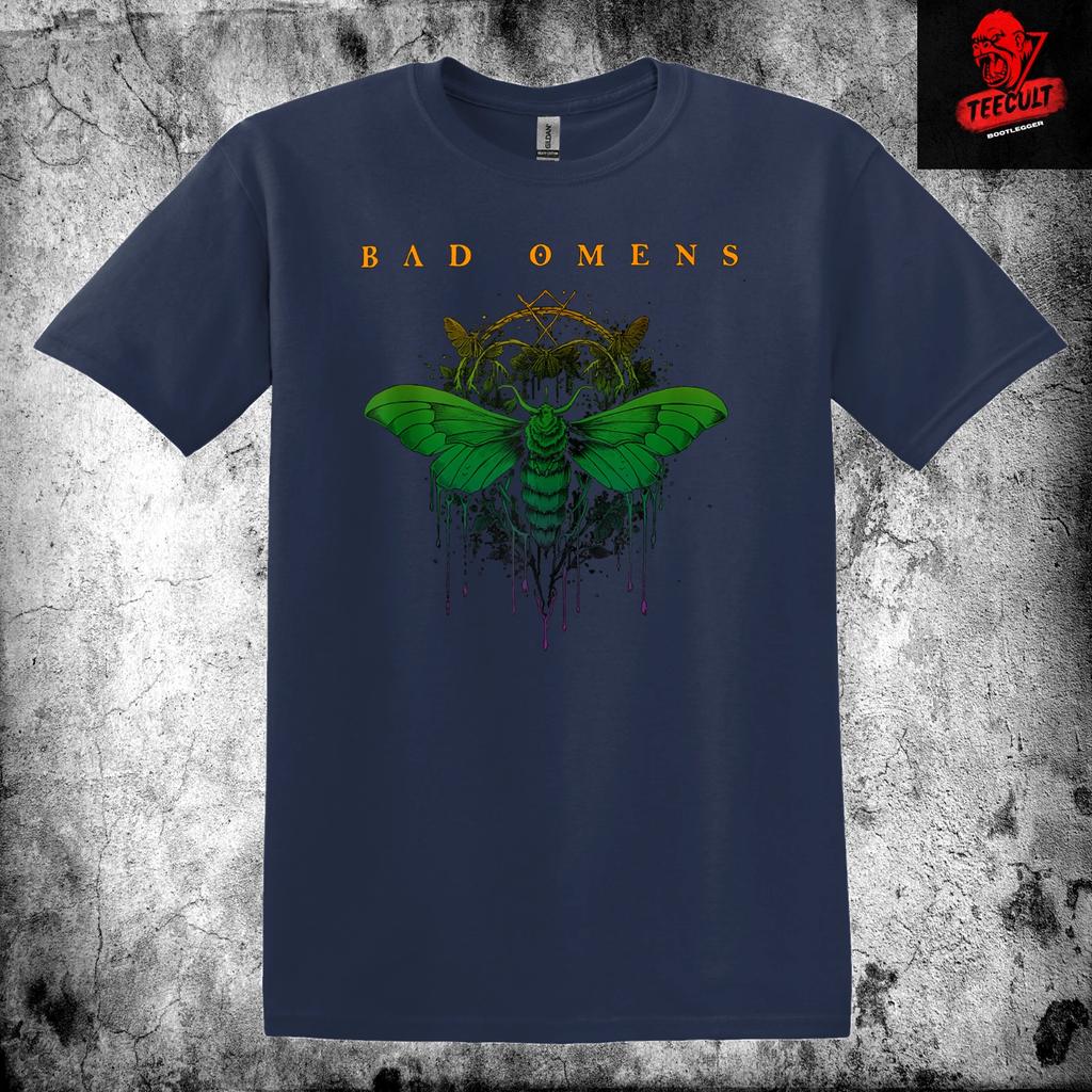 Men's and Women's T-shirts Bad Omens Heavy Metal Rock Band Unisex Cotton Premium
