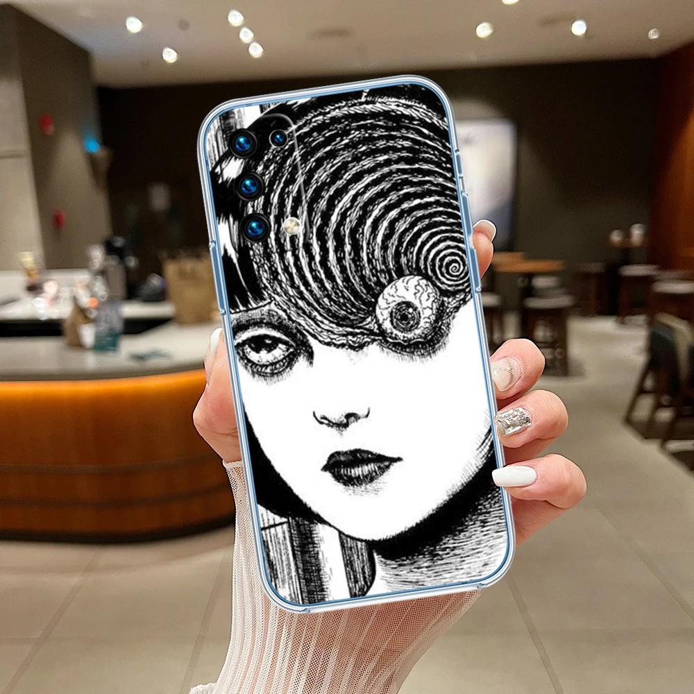 Junji Ito Tomie Transparent Phone Case for Motorola Moto G7 G8 G9 G84 G85 G73 G24 G15 Z2 Play Power Plus