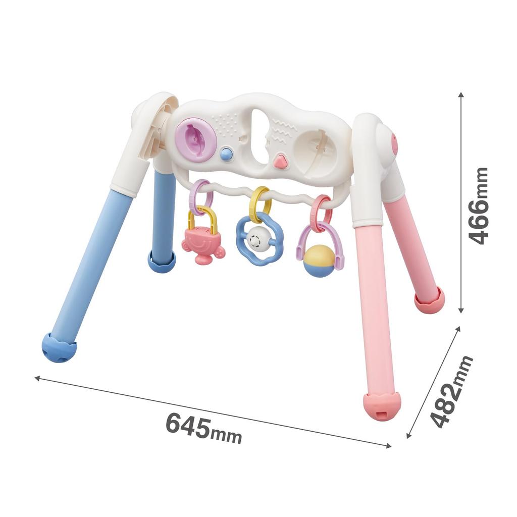Игрушка Royal Henshin Gym Развивающая доска Пастельные цвета Отлично подходит в качестве подарка для малыша Подарочные игрушки для младенцев и (Детский гимнастический комплекс/Пальчиковая игра/Игра руками) (Звуки/Съемный