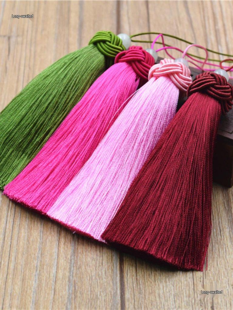 10cm Thick Pineapple Tassel Ornament with Bead Pendant - Ancient Style Decorative Hanging for Curtains and Fans, Gift Box Included