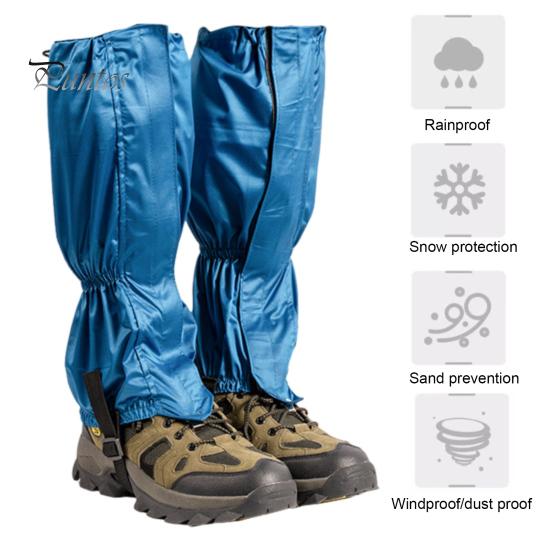 1 Pair Outdoor Leg Gaiter Adjustable Waterproof Men Women Hiking Climbing Snow Skiing Hunting Snake Guard Snow Boot Shoe Gaiter Leg Protector Cover