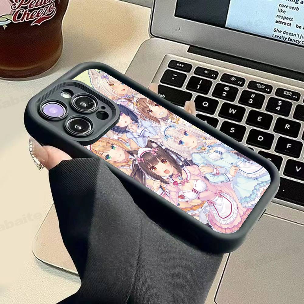 Чехол для телефона Chocola Nekopara для iPhone 17 16 15 14 13 12 11 Pro Max Plus
