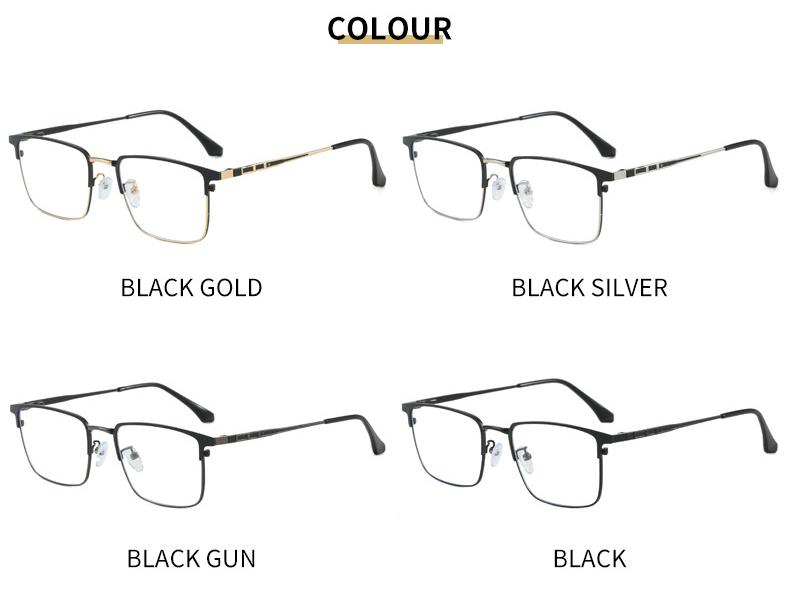 Мужская ультралегкая оправа для очков Plano с защитой от синего света и пружинящими заушниками, готовая для установки линз по рецепту, в деловом стиле