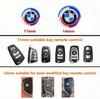 11/14MM Car Key Shell Emblem Sticker Auto Remote Accessories For BMW M E46 E90 E60 F30 F10 E39 E36 F20 G20 G30 E92 E87 X3 X5 X6