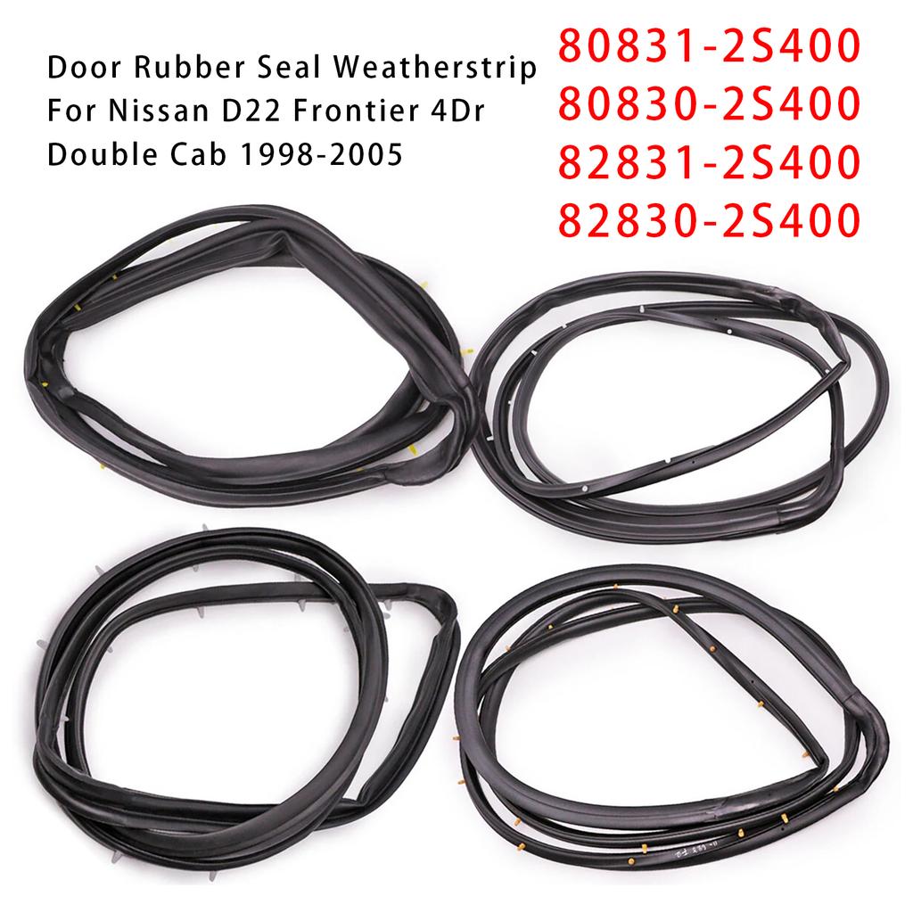 4 шт. Резиновый уплотнитель передней и задней двери для Nissan D22 Frontier 1998-2005