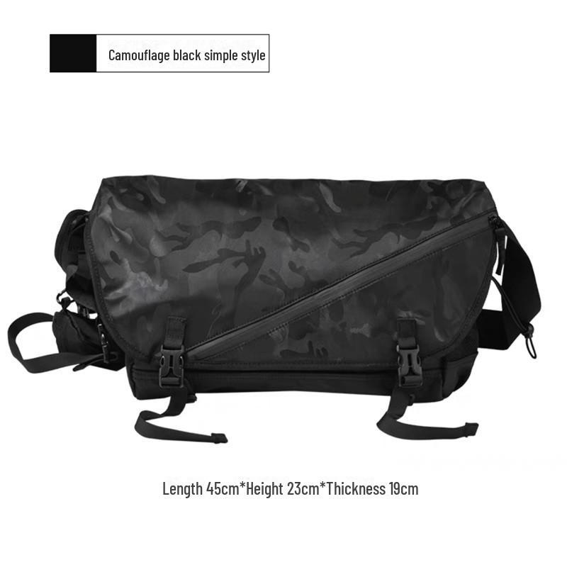 Мужская молодежная сумка-мессенджер в японском стиле - большая вместимость, модная повседневная сумка через плечо в уличном стиле