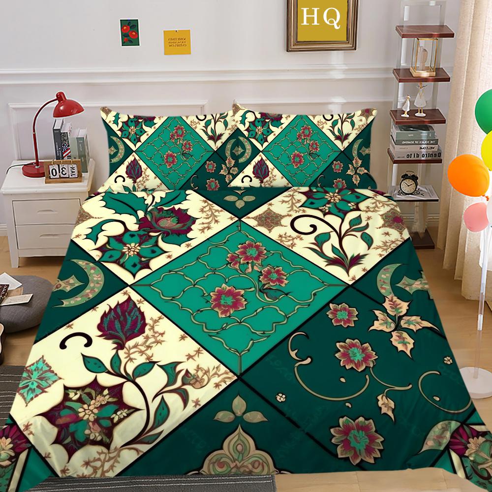 Декор спальни из микрофибры с красивым цветочным принтом, женское покрывало, королевский размер, домашнее постельное белье, костюм