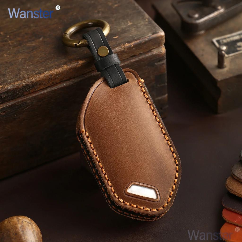 3 4 5 6 7 8 9 Bottons New Smart Remote Key Leather Car Key Case Cover for 2024 Kia Carnival EV9 Picanto GT Line Car Accessories