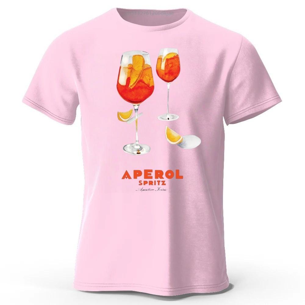 Fresh Cocktail Pure Cotton Tshirt Summer New Style Mens Leisure and Entertainment Printed Tshirt Large Loose Sports Top