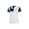 Color-Block Casual Sports Polo Shirt Women Tops White 2042A295-100