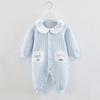 Baby Jumpsuit: Quilted, Warm Cotton Suit for Newborns (Spring, Autumn, Winter)