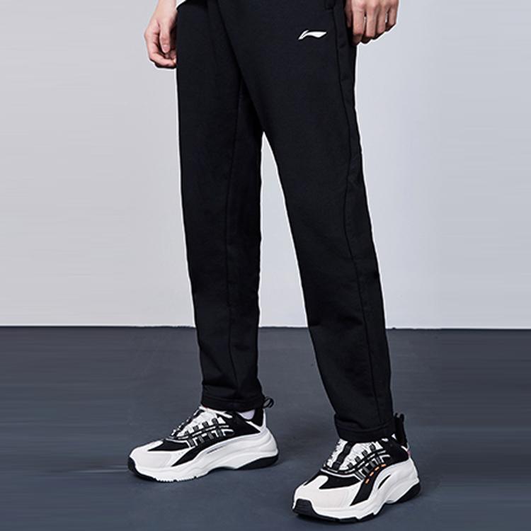 Мужские вязаные спортивные штаны Li Ning Черные AKLSG63-1