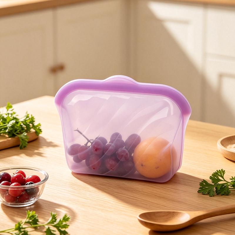 Силиконовый пакет для герметичного хранения пищевых продуктов для кухни и морозильной камеры