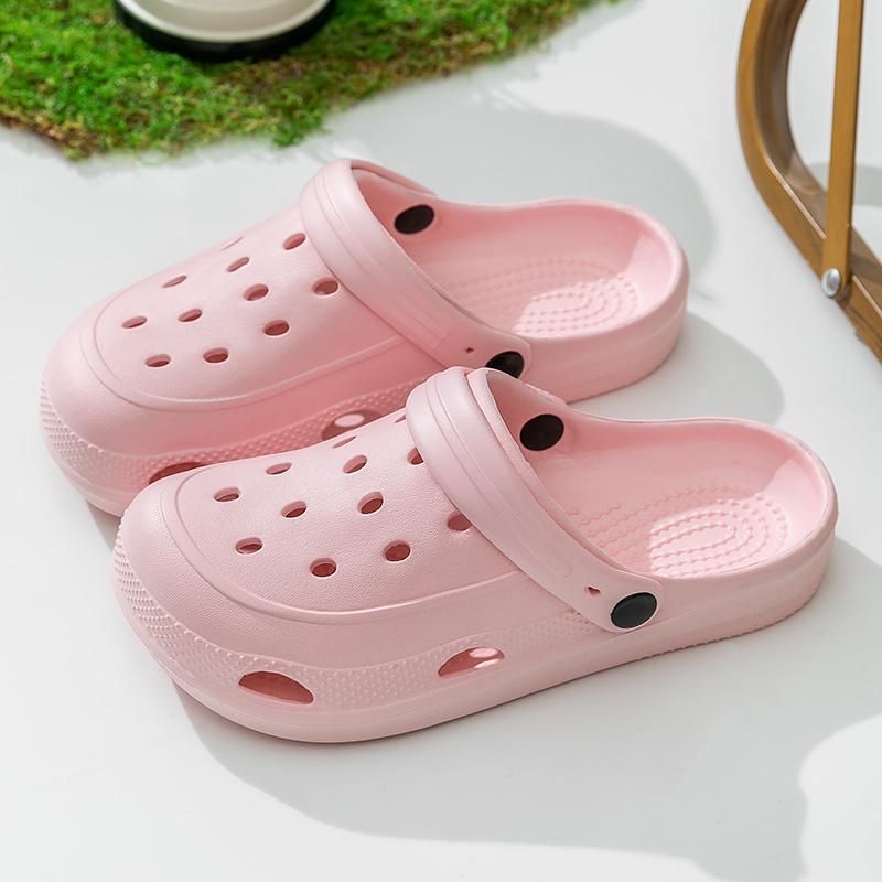 Summertime Clogs Women Sandal Shoes Daily Eva Lightweight Outside Women'S Shoes Anti Slip Thick Bottom Beach Slides Daily Garden Shoes