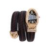 Часы Snake Watch Creative Quartz Watch Women Rhinestone Leather Bracelet Wristwatch