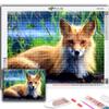 5D Diy Алмазная картина Животное Лиса Вышивка крестиком Полный Алмазная вышивка Мозаика