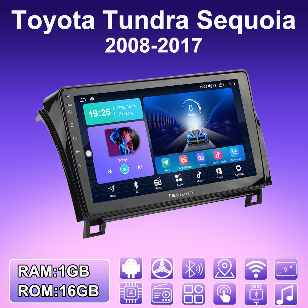2 DIN Android Carplay автомобильное радио для Toyota Tundra Sequoia 2008-2017 мультимедийный проигрыватель головное устройство стерео GPS навигация BT WIFI 2+32 ГБ