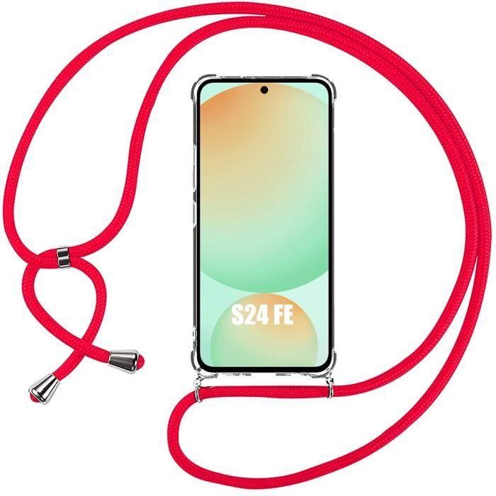 Coque de protection - Booling - pour Samsung Galaxy S24 FE - Antichoc - Cordon léger - Transparent