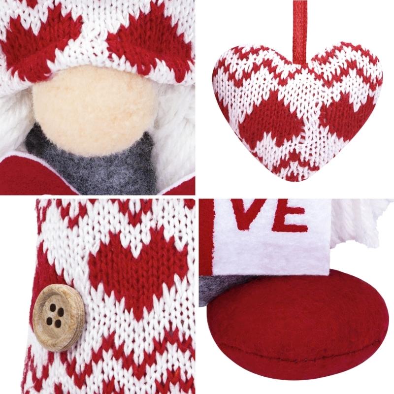 Украшения гномов на День святого Валентина Мистер и Миссис Ручная работа Декор гномов для дома Настольные украшения Подарок на День святого Валентина День рождения