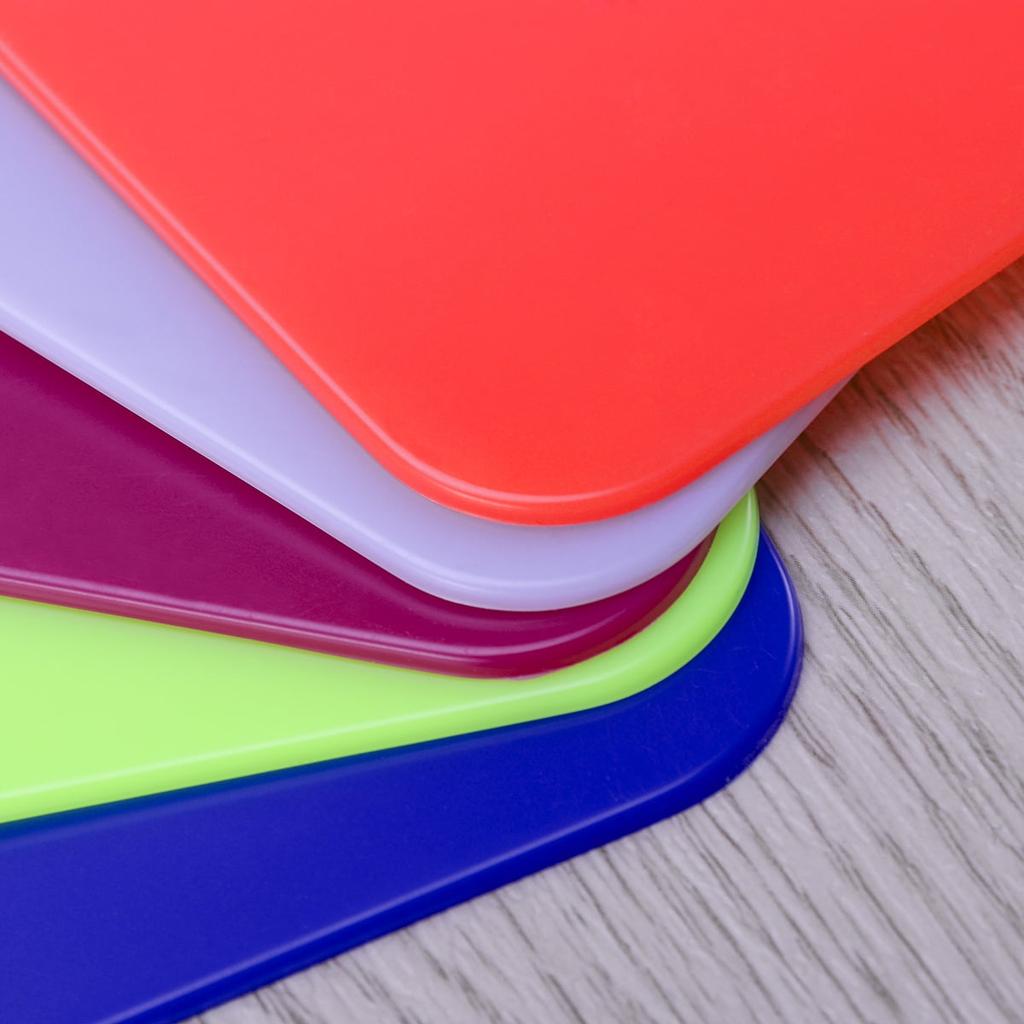 5pcs Opaque Colorful Clip Board Plastic A4 Clipboards for Memo Paper Files Holding