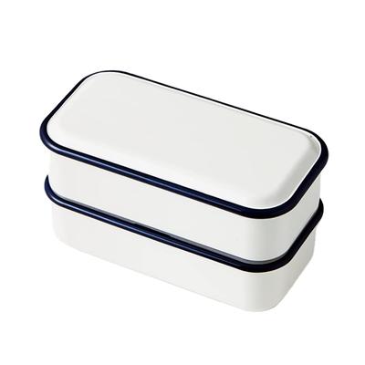 Takenaka Bento Box RETRO MODA Square Lunch Темно-синий Верхний 275 мл Нижний 275 мл