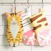with Lanyard Microwave Oven Gloves Cat Shaped Thickened Comfortable Breathable Kitchen Supplies for Household Pastry Grilling