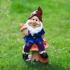 Garden Gnome Mushroom Statue Resin Ornament Outdoor Decor Birthday Gift Home Decoration