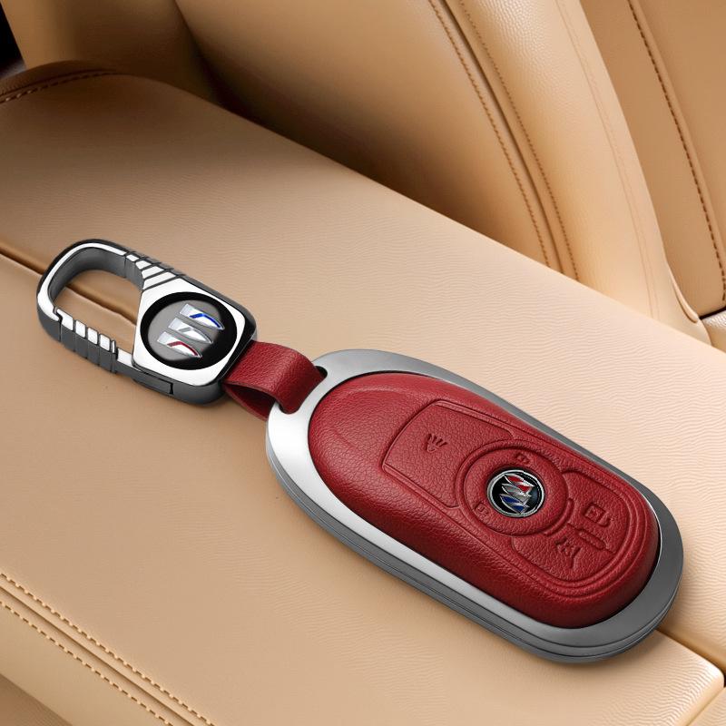 Совместимый чехол для ключей для Buick Encore, Envision, Regal, Envision GX/Flag Моделей, Дизайн с пряжкой-ракушкой.