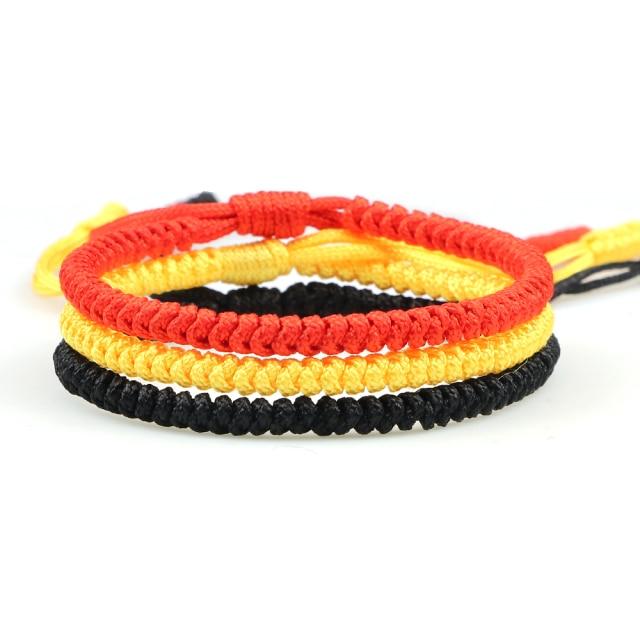 3 шт. тибетский буддийский амулет счастливый плетеный браслет на лодыжку многоцветный ручной работы узлы веревка браслет Будды для женщин мужчин подарки