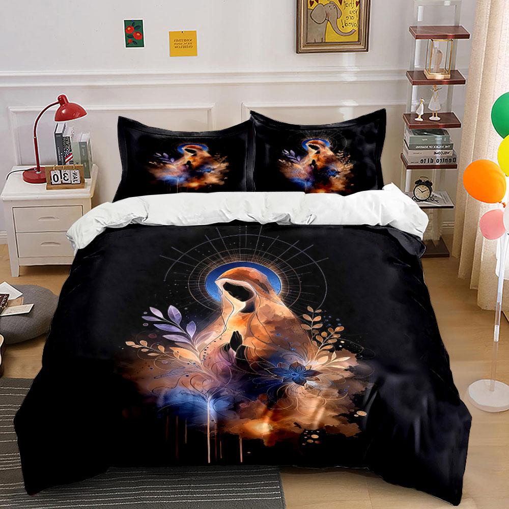 "Abstract Halo Floral Bedding" Bedding Duvet Cover Set Duvet Cover Pillowcases  (1 * Duvet Cover 2 * Pillowcases, without duvet insert)