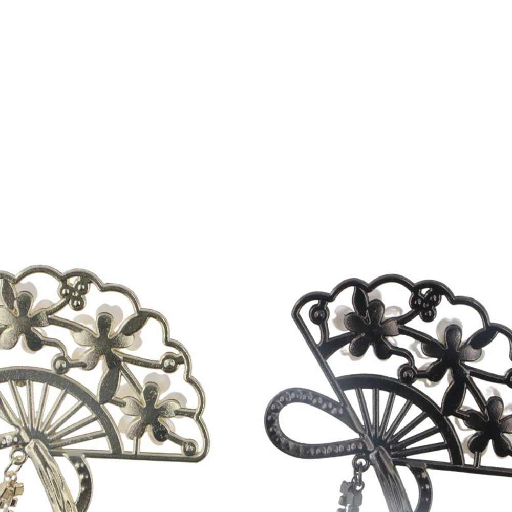 Антикварная заколка для волос в ретро-стиле, темпераментная шпилька, ханьфу, шаг-подвеска, древняя шпилька с бахромой в виде веера