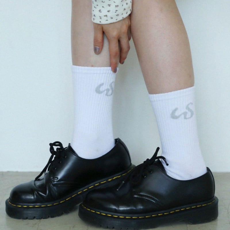 UGLYSHADOW US SPORTS SOCKS(WHITE)
