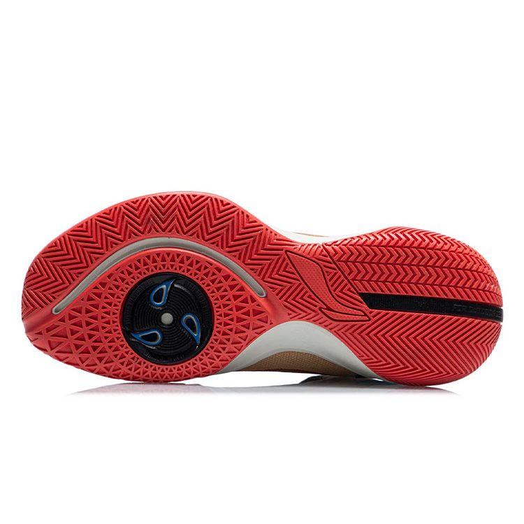 Баскетбольные кроссовки Li Ning Speed SE прочные нескользящие среднего размера мужские баскетбольные кроссовки коричневые ABPR061-4