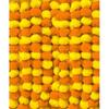 Artificial Marigold Garland Toran for Long Fluffy Flowers Genda Phool for Wedding & Festival Diwali Pongal/4.5-4.9 Ft /10 Pc/Yellow+ Light Orange Mix