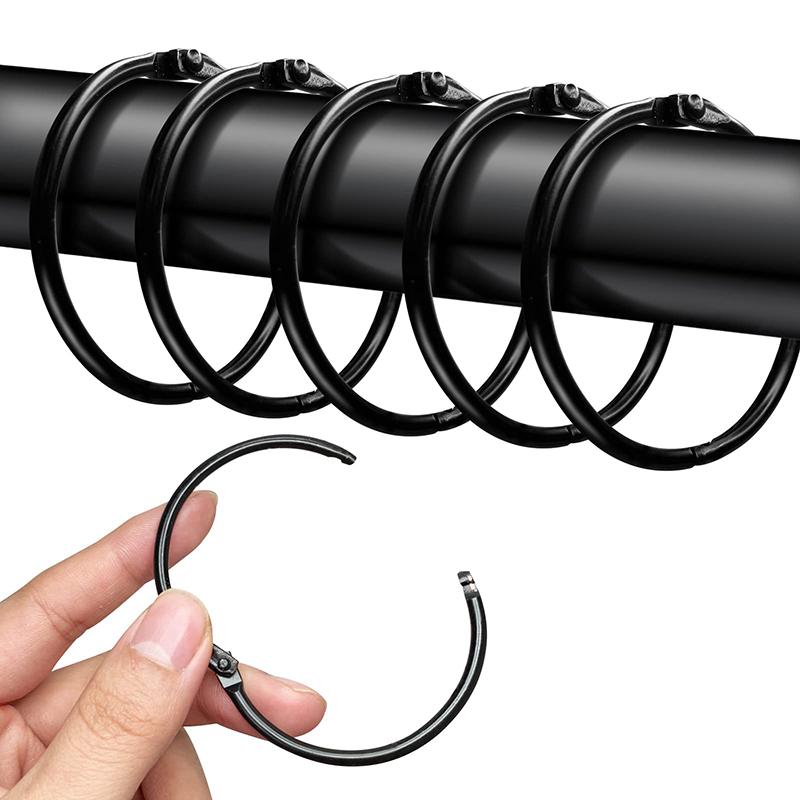 Металлический карниз для штор, съемное кольцо для штор, прочный, антикоррозийный, ретро, декоративный, крючок для карниза для штор