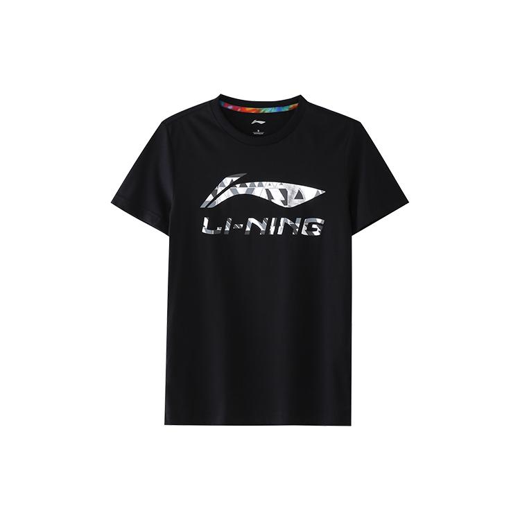 Мужская футболка из коллекции спортивной моды Li Ning Черная ATSQ163-1