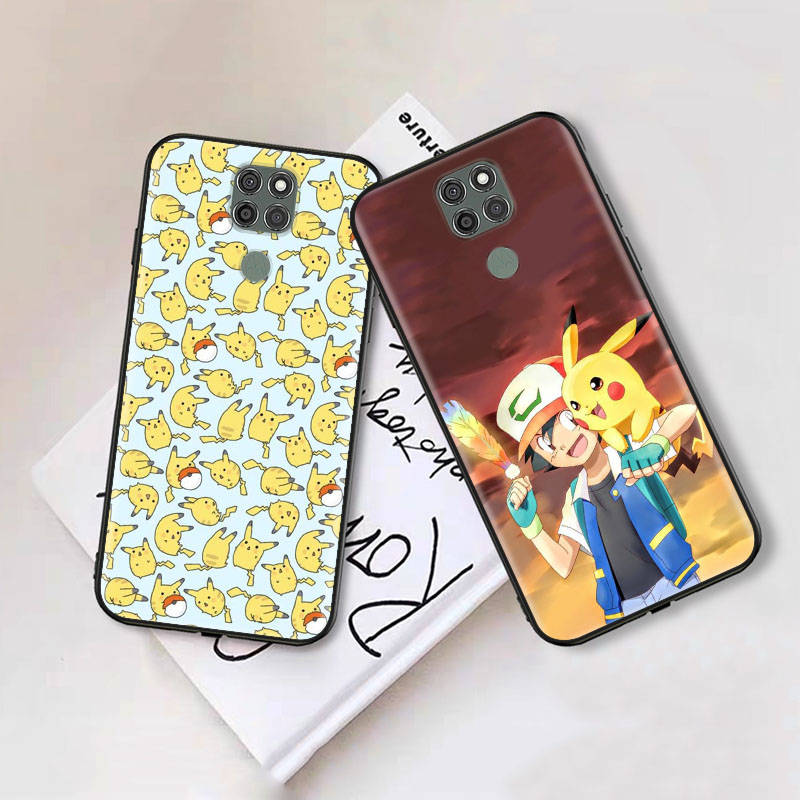 Черный чехол для OPPO Reno 8 6 5 4 Pro Plus Find X3 A17 A3 A31 A38 A40 A53 A54 A55 A74 A76 A78 A77 A80 A94 A95 A96 Lite P-35 Милые Покемоны Пикачус