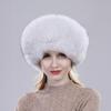 100% Natural Real Fox Fur Hat Women Cap Thick Fur Cap Winter Warm Hat Female Fashion for Women Hat with Earmuffs Hat