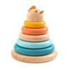 DJECO Kyachanpil Mother Hen Building Stacking 3D Puzzle with Wooden Animal Building Educational Toy for Year Boys and Baby Shower Toy for Sports and