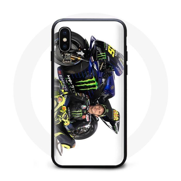 Чехол - Валентино Росси - iPhone XS Max - Черный - Мягкий - Защита от ударов