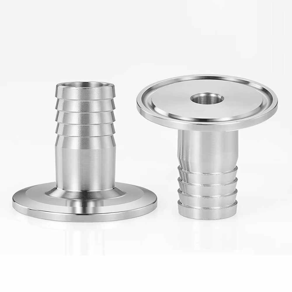 304 Stainless Steel Sanitary Hose Adapter 6-51mm Barb Ferrule Hose Fitting Food Processing