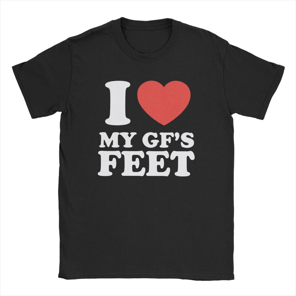MILF Man I Love Feet Unisex's T Shirts Novelty Tees Short Sleeve Crew Neck T-Shirt Pure Cotton Plus Size Tops