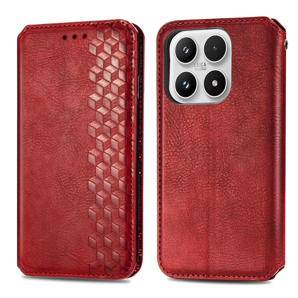 Чехол-кошелек из ПУ-кожи с ромбовидным тиснением для Xiaomi 17