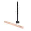 Outdoor Survival Hand Drill Carbon Steel Manual Auger Drill Self-Tapping Wood Punch Tool Portable Camping Survival Bit Tool