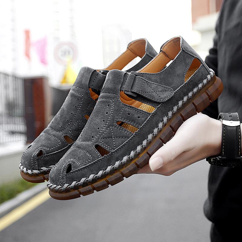 Мода Лето новый Высокое Качество дизайнер Кожа Дышащий комфорт Обувь Модная Уличная Мужская Повседневная Ручная работа сшитая кожаная обувь