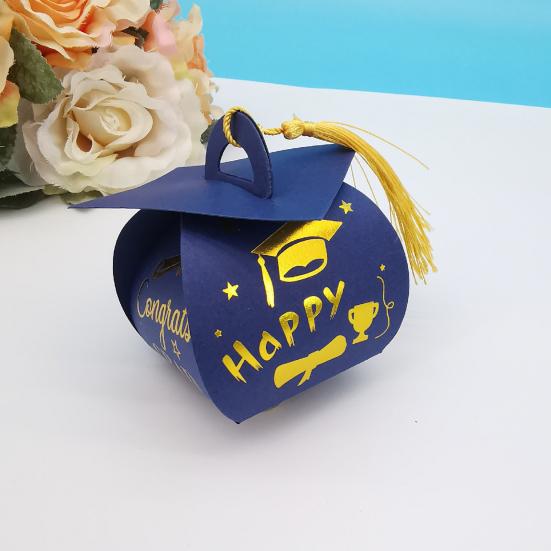 50 шт. Подарочная коробка с кисточкой для выпускных колпачков с кисточками для выпускников 2025 года, украшение для выпускного на центральный стол для вечеринки по случаю окончания школы